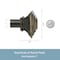 Kenney Mfg Kenney Mission 1" Premium Decorative Window Double Curtain Rod, 66-120", Oil Rubbed Bronze KN85064 - alternate 3